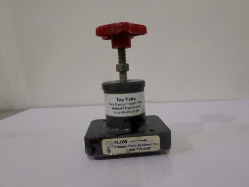 NOVATECH TVBP75-PVC TOP VALVE BACK PRESSURE VALVE (AS PICTURED)UNMP
