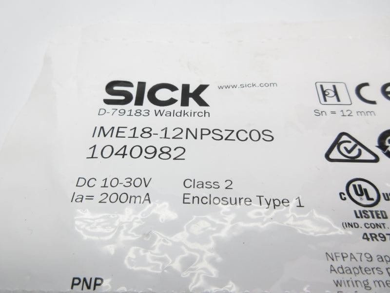 SICK IME18-12NPSZCOS 1040982 DC10-30V NSMP