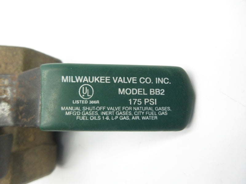 MILWAUKEE VALVE BB2 175PSI UNMP