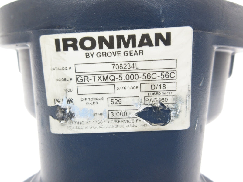 GROVE GEAR GR-TXMQ-5.000-56C-56C 708234L (AS PICTURED) NSNP