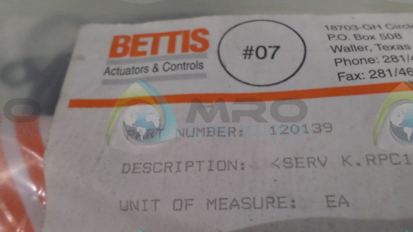 BETTIS 120139 ACTUATOR LUBRICANT * NEW IN BAG *