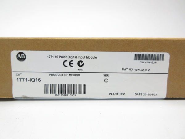 ALLEN BRADLEY 1771-IQ16 SER. C DATE: 2015 NSFS
