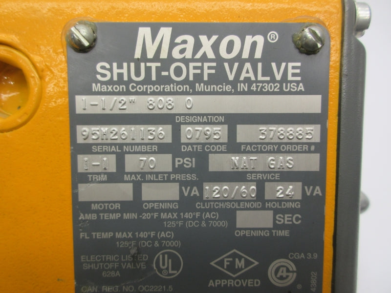MAXON 1-1/2-8080 120V 70PSI NSNP
