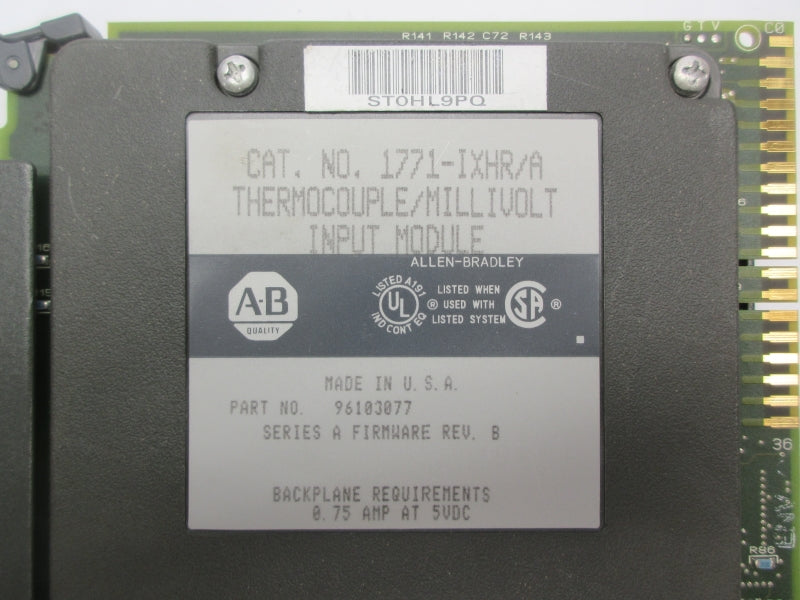 ALLEN BRADLEY 1771-IXHR SER. A F/W B 5VDC 0.75A UNMP