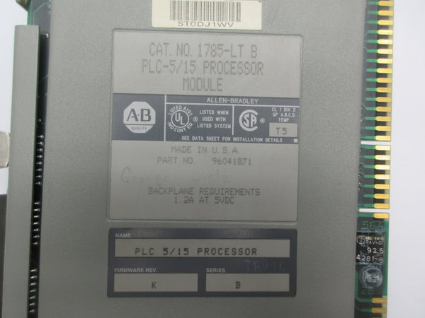 ALLEN BRADLEY 1785-LT SER. B F/W K 5VDC 1.2A UNMP