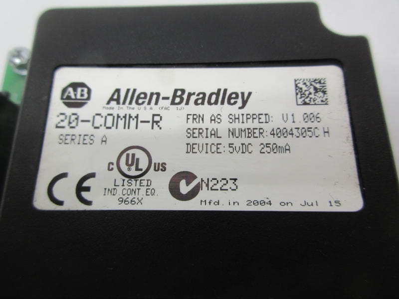 ALLEN BRADLEY 20-COMM-R SER. A F/W V1.006 5VDC NSNP