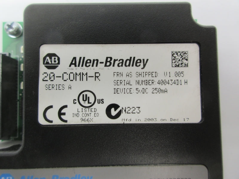 ALLEN BRADLEY 20-COMM-R SER. A F/W V1.005 5VDC NSNP
