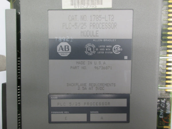 ALLEN BRADLEY 1785-LT2 SER. A F/W E 5VDC 2.5A UNMP