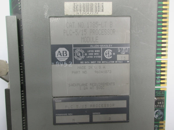 ALLEN BRADLEY 1785-LT SER. B F/W M 5VDC 1.2A UNMP