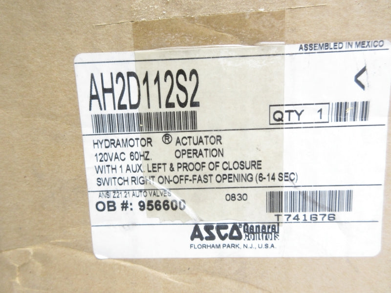 ASCO AH2D112S2 120VAC 2.25A 6-14S NSMP