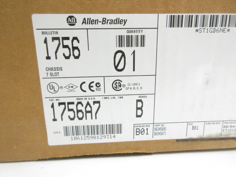 ALLEN BRADLEY 1756-A7 SER. B NSMP