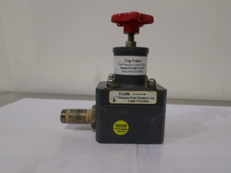 NOVATECH TVBP75-PVC TOP VALVE BACK PRESSURE VALVE UNMP