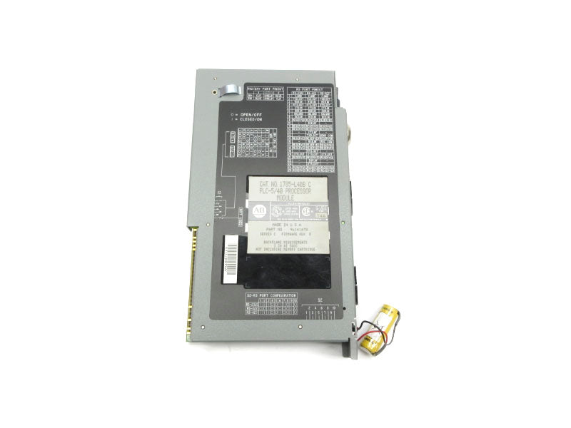 ALLEN BRADLEY 1785-L40B SER. C F/W D 5VDC 3.3A (NO KEY) UNMP