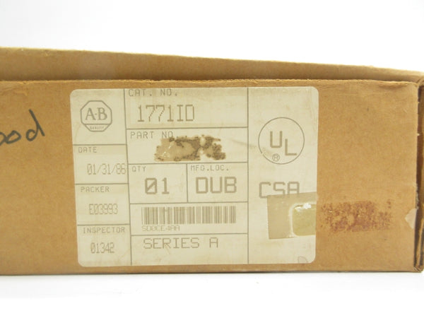 ALLEN BRADLEY 1771-ID SER. A 120VAC/DC NSMP