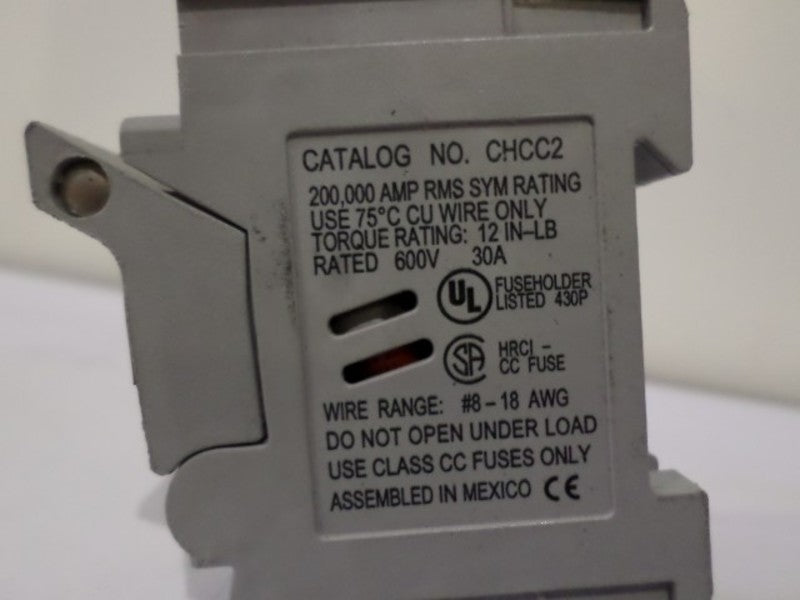 BUSS CHCC2 FUSEHOLDER 600V 30A UNMP