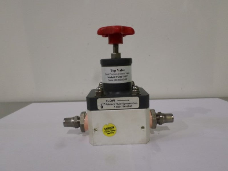 TVBP75-PP TOP VALVE BACK PRESSURE VALVE UNMP