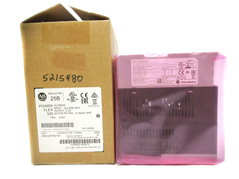 ALLEN BRADLEY 25B-D2P3N104 SER. A F/W 5.002 323-528VAC 2.3A NSMP