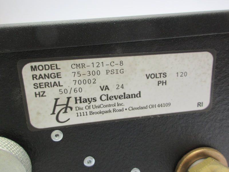 HAYS CLEVELAND CMR-121-C-8 120V 75-300PSI NSNP
