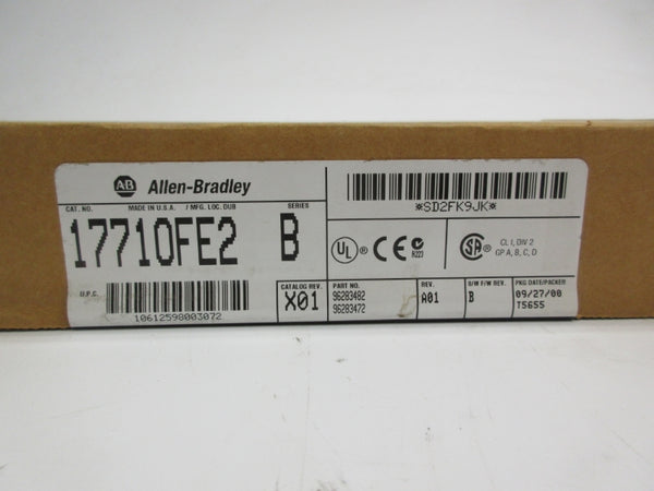 ALLEN BRADLEY 1771-OFE2 SER. B F/W B DATE: 2000 NSFS