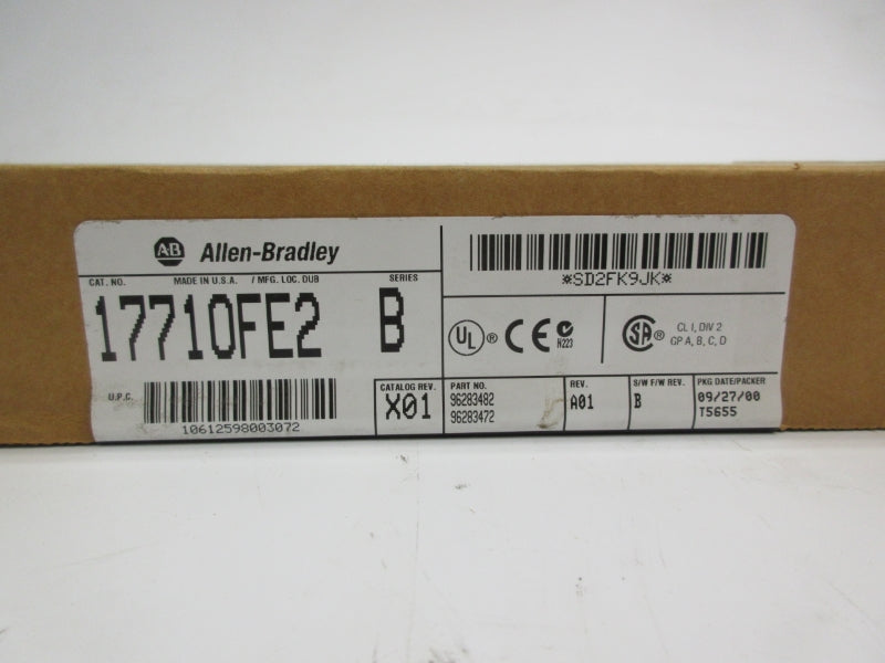 ALLEN BRADLEY 1771-OFE2 SER. B F/W B DATE: 2000 NSFS