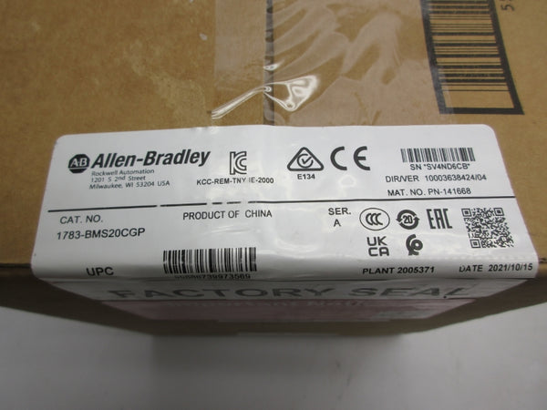 ALLEN BRADLEY 1783-BMS20CGP SER. A DATE: 2021 NSFS