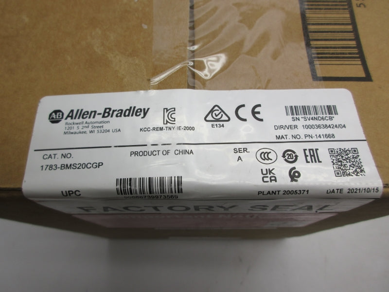 ALLEN BRADLEY 1783-BMS20CGP SER. A DATE: 2021 NSFS