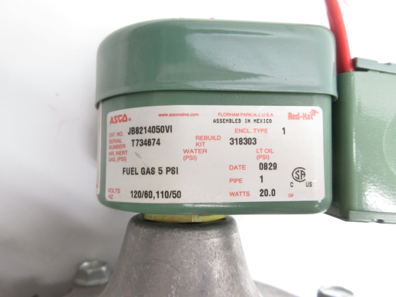 ASCO JB8214050VI 110/120V 5PSI 1" NSMP