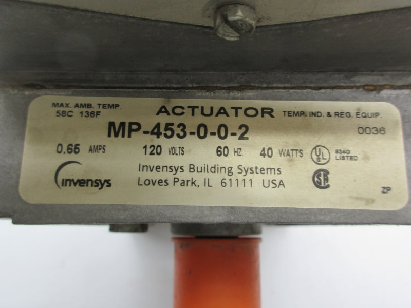 INVENSYS MP-453-0-0-2 120V 0.65A NSNP