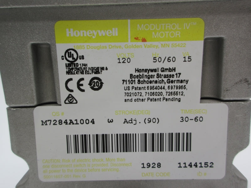 HONEYWELL M7284A1004 120V 30-60S NSNP