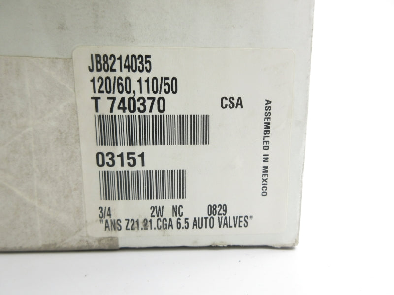 ASCO JB8214035 110/120V 5PSI 3/4" NSMP
