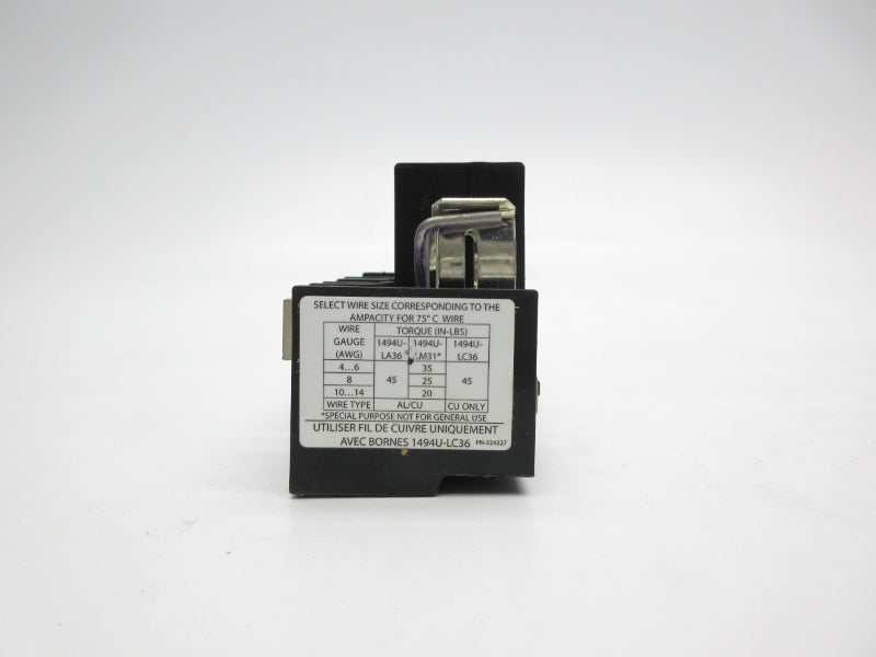 ALLEN BRADLEY 1494U-F60 SER. A 600V 60A UNMP