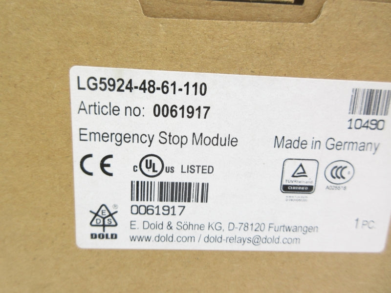 DOLD LG5924-48-61-110 110VAC NSMP