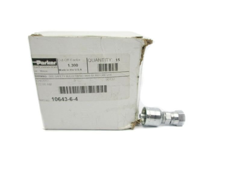PARKER 10643-6-4 (PKG OF 15) NSMP