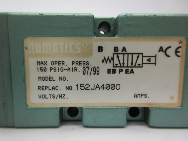 NUMATICS 152JA400O 150PSI NSNP