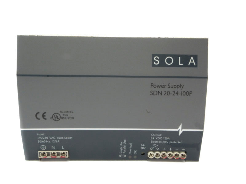 SOLA SDN20-24-100P 115/230VAC 12/6A NSNP