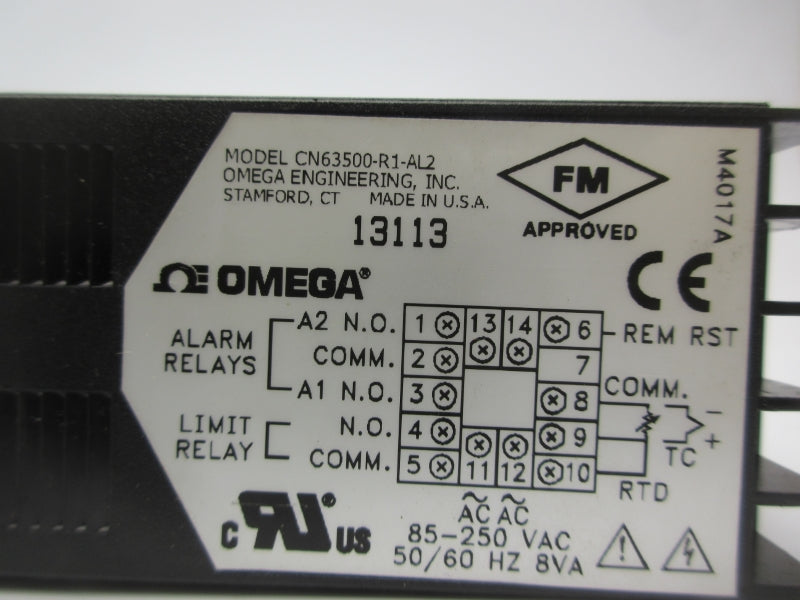 OMEGA CN63500-R1-AL2 85-250VAC NSNP