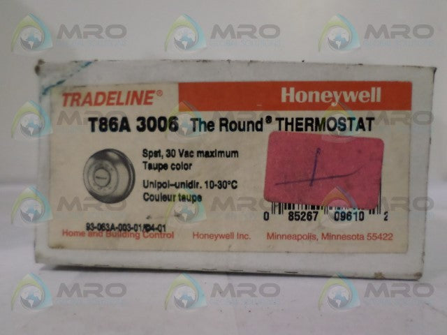 HONEYWELL T86A3006 ROUND THERMOSTAT 30VAC *NEW IN BOX*