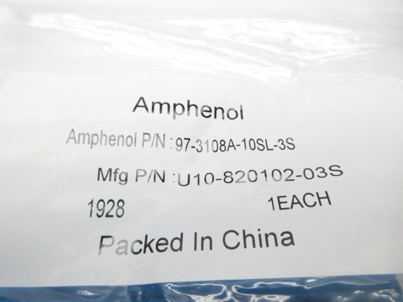 AMPHENOL U10-820102-03S 97-3108A-10SL-3S NSMP
