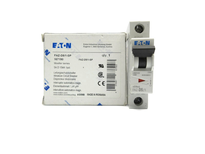 EATON FAZ-D5/1-SP 240/415V 5A NSMP