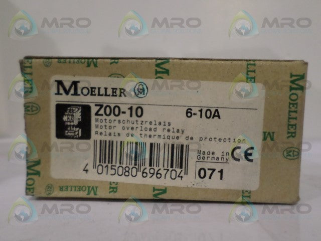 KLOCKNER MOELLER Z00-10 MOTOR OVERLOAD RELAY 6-10A * NEW IN BOX *