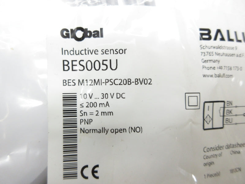 BALLUFF BESM12MI-PSC20B-BV02 BES005U 10-30VDC NSMP