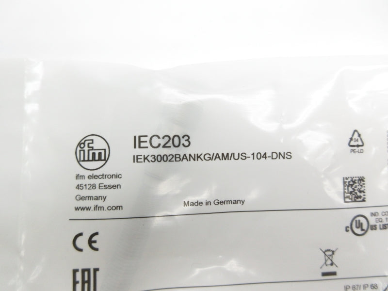 IFM EFECTOR IEK3002BANKG/AM/US-104-DNS IEC203 10-36VDC NSMP