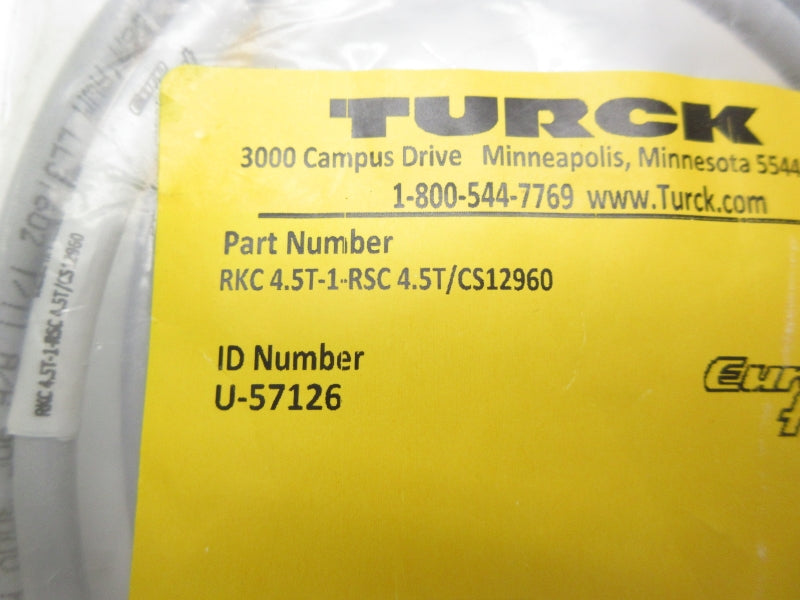 TURCK RKC4.5T-1-RSC4.5T/CS12960 U-57126 NSMP