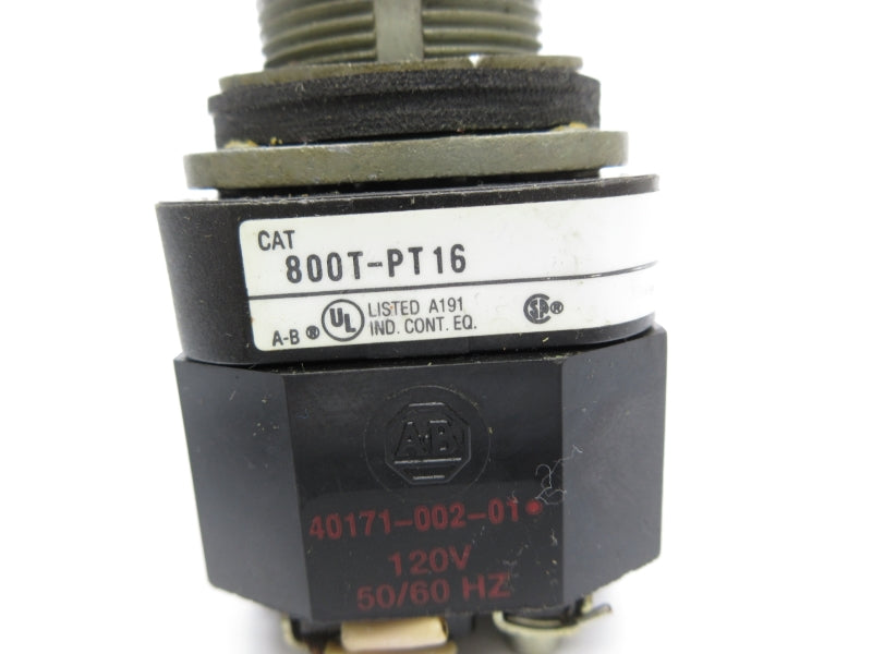 ALLEN BRADLEY 800T-PT16 SER. T 120V UNMP