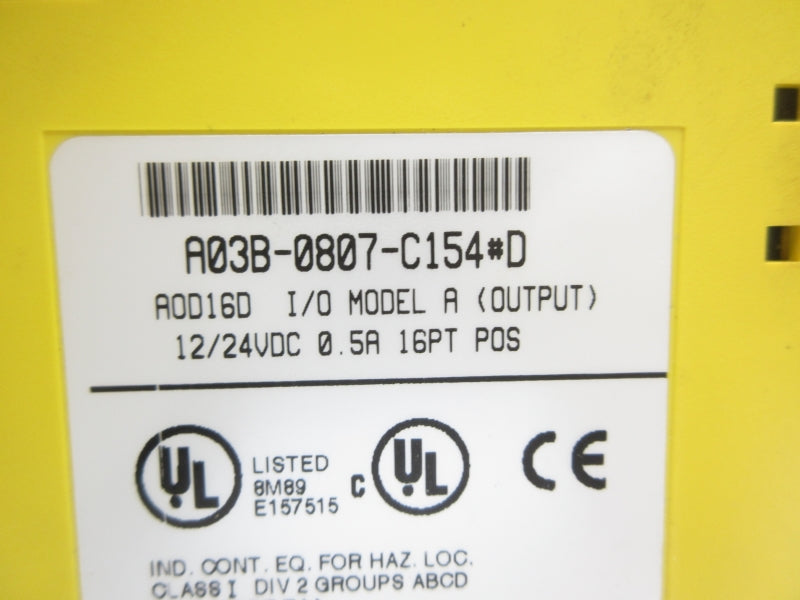 FANUC A03B-0807-C154#D 12/24VDC 0.5A UNMP