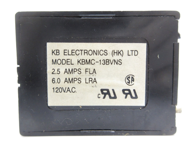 KB ELECTRONICS KBMC-13BVNS 120VAC 2.5/6.0A UNMP