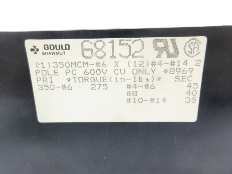 GOULD SHAWMUT 68152 600V UNMP