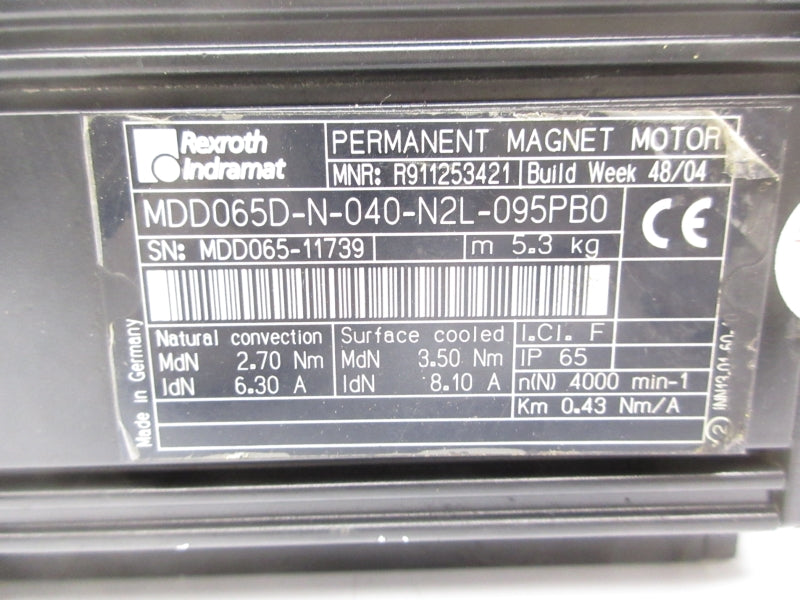 REXROTH MDD065-N-040-N2L-095PB0 R911253421 NSNP
