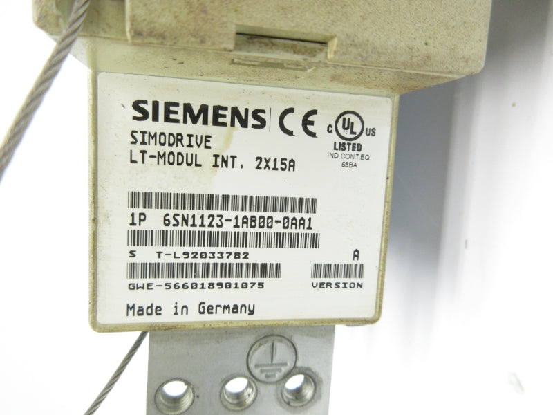 SIEMENS 6SN1123-1AB00-0AA1 (AS PICTURED) UNMP