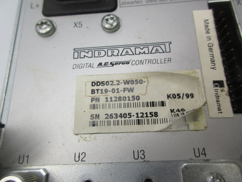 INDRAMAT DDS02.2-W050-BT19-01-FW 11280150 UNMP